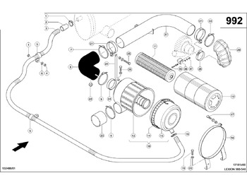 Σωλήνας εισαγωγής αέρα CLAAS