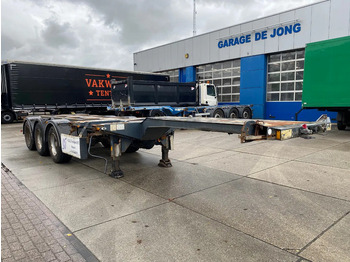 Επικαθήμενο μεταφοράς εμπορευματοκιβωτίων/ Κινητό αμάξωμα D-Tec FT-43-03V / Flexitrailer / 3x Extendable / SAF / 1x Lift Axle: φωτογραφία 5