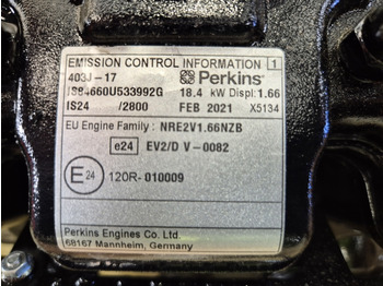 Νέα Κινητήρας για Κατασκευή μηχανήματα Perkins 403J-17 Engine (JCB Plant): φωτογραφία 2