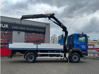 Φορτηγό με γερανό MAN TGM 18-290 4x4 Kraan met Open laadbak HMF Kraan 13 T: φωτογραφία 2