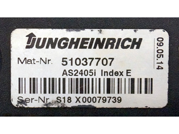 Ηλεκτρονική μονάδα ελέγχου για Ανυψωτικό μηχάνημα Jungheinrich 51037707 | Rij regeling driving controller AS2405i index E Sw. 1,28: φωτογραφία 3 Ηλεκτρονική μονάδα ελέγχου για Ανυψωτικό μηχάνημα Jungheinrich 51037707 | Rij regeling driving controller AS2405i index E Sw. 1,28: φωτογραφία 3