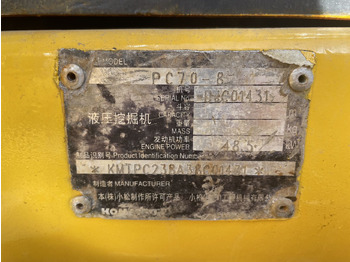 Μίνι εκσκαφέας KOMATSU PC70-8: φωτογραφία 5