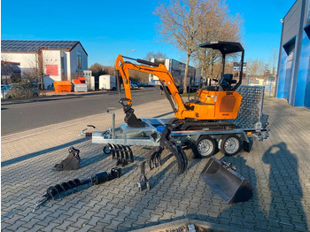Μίνι εκσκαφέας, Τρέιλερ Minibagger BK1500JS + Anhänger *INKL.19% MWST*BERGER KRAUS*KUBOTA*JOYSTICK*ZUBEHÖRPAKET*SOFORT!*: φωτογραφία 3