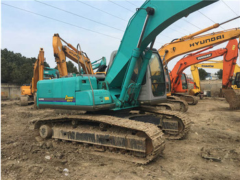 Ερπυστριοφόρος εκσκαφέας second hand Japan made original kobelco sk200-8 excavator used kobelco sk200-8 for sale in shanghai yard: φωτογραφία 4
