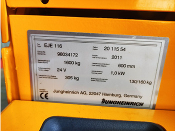 Μίσθωση Jungheinrich EJE 116 Jungheinrich EJE 116: φωτογραφία 5 Μίσθωση Jungheinrich EJE 116 Jungheinrich EJE 116: φωτογραφία 5