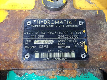 Υδραυλικό Hydromatik A4VG125DA2D6/31R-Drive pump/Fahrpumpe/Rijpomp: φωτογραφία 4 Υδραυλικό Hydromatik A4VG125DA2D6/31R-Drive pump/Fahrpumpe/Rijpomp: φωτογραφία 4