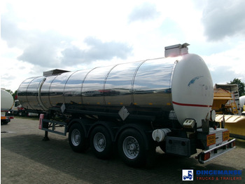 Επικαθήμενο βυτίο METALOVOUGA Bitumen / heavy oil tank inox 29 m3 / 1 comp: φωτογραφία 3