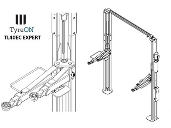 Εξοπλισμός γκαράζ TL40EC EXPERT 2 post asymmetric lift - clear floor: φωτογραφία 4