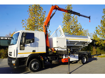 Φορτηγό ανατρεπόμενο, Φορτηγό με γερανό IVECO Eurocargo 120E18 Crane Palfinger / 3-way tipper / sleeper cab: φωτογραφία 2