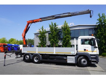 Φορτηγό με γερανό MAN TGS 26.360 Flatbed / Fassi F175 7.7 T / steered 3rd axle: φωτογραφία 4 Φορτηγό με γερανό MAN TGS 26.360 Flatbed / Fassi F175 7.7 T / steered 3rd axle: φωτογραφία 4