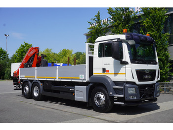 Φορτηγό με γερανό MAN TGS 26.360 Flatbed / Fassi F175 7.7 T / steered 3rd axle: φωτογραφία 2 Φορτηγό με γερανό MAN TGS 26.360 Flatbed / Fassi F175 7.7 T / steered 3rd axle: φωτογραφία 2