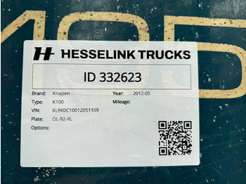 Επικαθήμενο μεταφορική βουτσάς Knapen Trailers K100 92m3 Cargo Floor 10MM BPW: φωτογραφία 4 Επικαθήμενο μεταφορική βουτσάς Knapen Trailers K100 92m3 Cargo Floor 10MM BPW: φωτογραφία 4