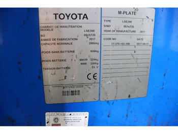 Μηχάνημα συλλογής παραγγελιών Toyota LSE200: φωτογραφία 2