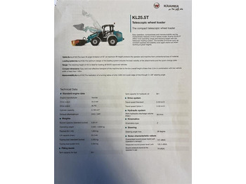 Σπαστός φορτωτής Kramer KL25.5T med Teleskoparm, så den har stor rækkevid: φωτογραφία 5