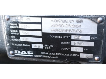 Κινητήρας και ανταλλακτικά για Φορτηγό DAF 2 x  CF 75 310 PE228 C: φωτογραφία 4