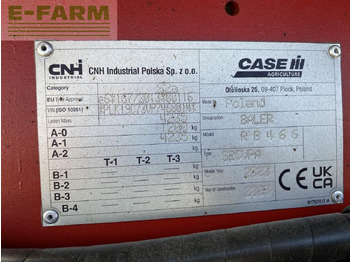 Χορτοδετική μηχανή τετράγωνες μπάλες Case-IH rb 466 hd pro cutter 25 k: φωτογραφία 5