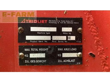 Μηχανηματα κτηνοτροφιασ Trioliet solomix 1000 futtermischwagen: φωτογραφία 5 Μηχανηματα κτηνοτροφιασ Trioliet solomix 1000 futtermischwagen: φωτογραφία 5