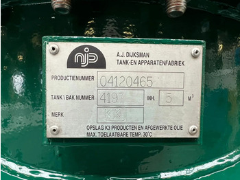Δεξαμενή αποθήκευσης A.J. Dijksman KIWA 5000 liter Dieseltank as New: φωτογραφία 3