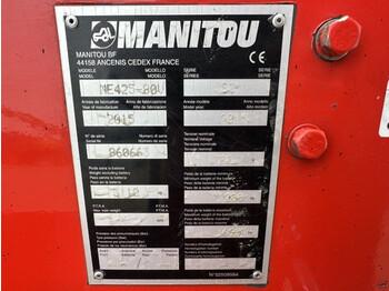 Ηλεκτροκίνητο περονοφόρο Manitou ME425-80V 2.5 ton Triplex Freelift Sideshift Elektra Heftruck: φωτογραφία 3