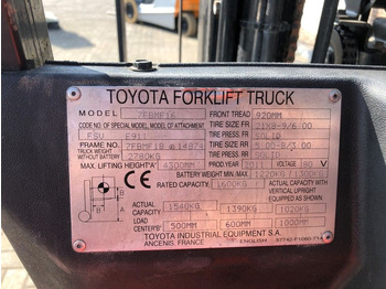 Ηλεκτροκίνητο περονοφόρο Toyota 1.6 ton Triplex Freelift Sideshift Elektra Heftruck: φωτογραφία 3