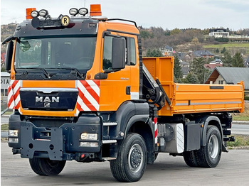 Φορτηγό με γερανό, Φορτηγό ανατρεπόμενο MAN TGS 18.360 * HIAB 099 E-3 HIDUO + FUNK *4x4: φωτογραφία 5