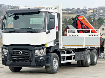 Νέα Φορτηγό με γερανό Renault C 380 *PRITSCHE 6,80m * PK 18002-EH C + FUNK*6x4: φωτογραφία 3