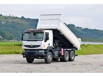 Φορτηγό ανατρεπόμενο, Φορτηγό με γερανό Renault KERAX 410* KIPPER 5,20 m / 6x4: φωτογραφία 2