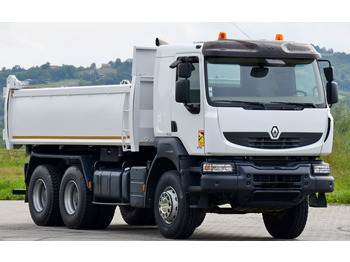 Φορτηγό ανατρεπόμενο, Φορτηγό με γερανό Renault KERAX 410* KIPPER 5,20 m / 6x4: φωτογραφία 4