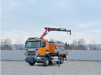 Φορτηγό με γερανό Scania R 420 KIPPER 4,15 m * PK 11002/FUNK * sandblaste: φωτογραφία 3