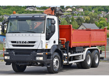 Φορτηγό ανατρεπόμενο, Φορτηγό με γερανό Iveco TRAKKER 360 * KIPPER 5,60 m * PK 15500 + FUNK * 6x4: φωτογραφία 4 Φορτηγό ανατρεπόμενο, Φορτηγό με γερανό Iveco TRAKKER 360 * KIPPER 5,60 m * PK 15500 + FUNK * 6x4: φωτογραφία 4
