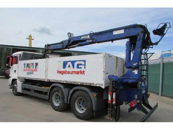 Φορτηγό με ανοιχτή καρότσα, Φορτηγό με γερανό MAN TGS 26.360: φωτογραφία 3