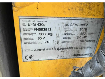 Μίσθωση  Jungheinrich EFG430 Jungheinrich EFG430: φωτογραφία 2