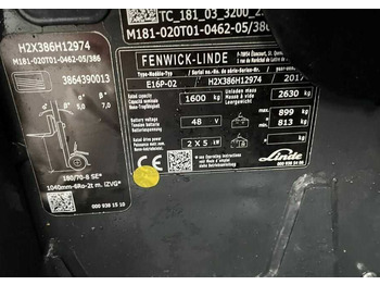 Ηλεκτροκίνητο περονοφόρο Linde E16P-02: φωτογραφία 4 Ηλεκτροκίνητο περονοφόρο Linde E16P-02: φωτογραφία 4