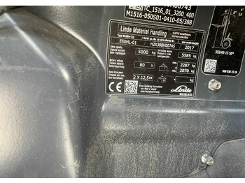 Ηλεκτροκίνητο περονοφόρο Linde E50HL-01: φωτογραφία 4