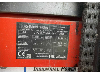 Μηχάνημα στοίβαξης Linde L16: φωτογραφία 4