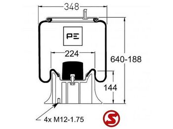 Ανταλλακτικό για Φορτηγό Mercedes-Benz Occ Luchtbalg mercedes actros - atego: φωτογραφία 3 Ανταλλακτικό για Φορτηγό Mercedes-Benz Occ Luchtbalg mercedes actros - atego: φωτογραφία 3