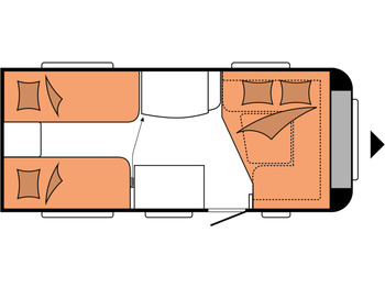 Ρυμουλκούμενο τροχόσπιτο DE LUXE 460 LU: φωτογραφία 2