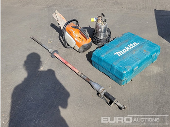 Εξοπλισμού κατασκευών Stihl Quick Cut Saw, Makita Battery Grinder, Poker Unit Pole, 110 Volt Water Sump: φωτογραφία 3