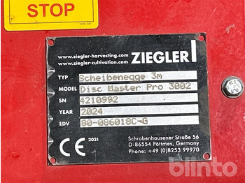 Δισκοσβάρνα 2024 Ziegler Disc Master Pro 3002: φωτογραφία 5