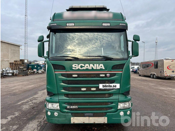 Φορτηγό με ανοιχτή καρότσα, Φορτηγό με γερανό Scania R450 6x2*4 Palfinger PK22002 EH: φωτογραφία 2