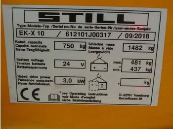 Μηχάνημα συλλογής παραγγελιών Still EK-X: φωτογραφία 5