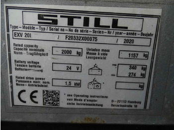 Μηχάνημα στοίβαξης Still EXV20I/1350MM: φωτογραφία 5