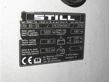 Ηλεκτροκίνητο περονοφόρο Still RX60-50: φωτογραφία 5 Ηλεκτροκίνητο περονοφόρο Still RX60-50: φωτογραφία 5