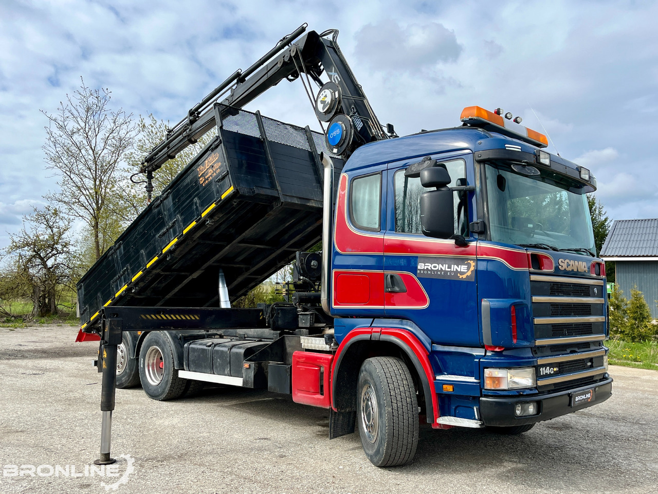 2002 SCANIA R114 6X2*4 Tipper+HIAB 166-e5 crane - Φορτηγό ανατρεπόμενο, Φορτηγό με γερανό: φωτογραφία 2 2002 SCANIA R114 6X2*4 Tipper+HIAB 166-e5 crane - Φορτηγό ανατρεπόμενο, Φορτηγό με γερανό: φωτογραφία 2