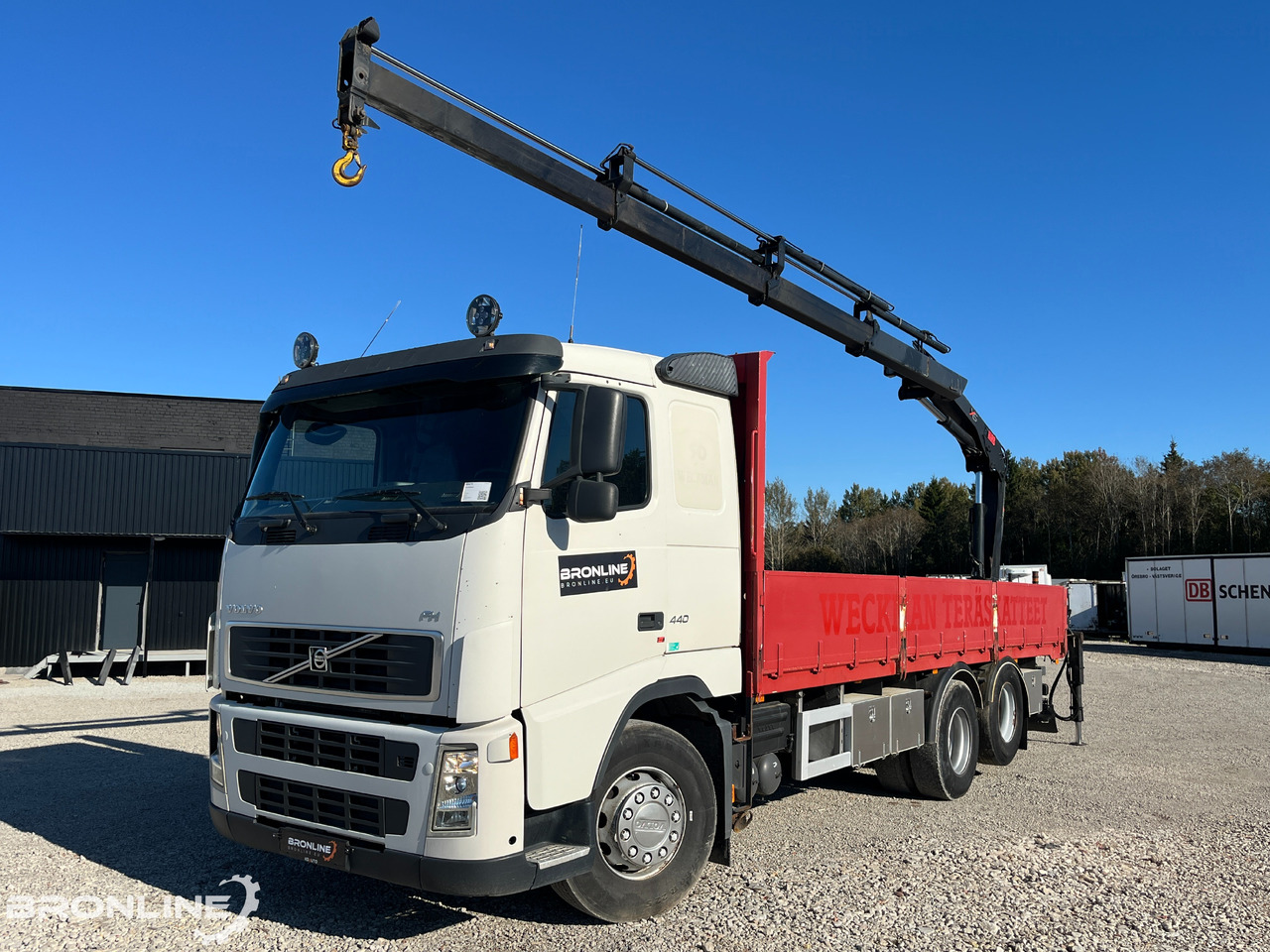 2006 Volvo FH 440 6x2 Flatbed + Crane - Φορτηγό με ανοιχτή καρότσα, Φορτηγό με γερανό: φωτογραφία 1 2006 Volvo FH 440 6x2 Flatbed + Crane - Φορτηγό με ανοιχτή καρότσα, Φορτηγό με γερανό: φωτογραφία 1
