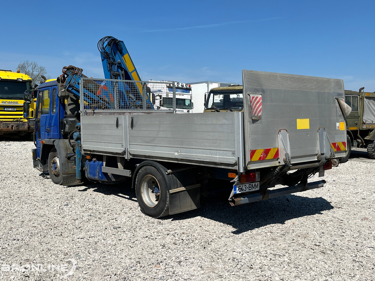 VOLVO FL611 + Palfinger PK 8200 - Φορτηγό με ανοιχτή καρότσα, Φορτηγό με γερανό: φωτογραφία 3 VOLVO FL611 + Palfinger PK 8200 - Φορτηγό με ανοιχτή καρότσα, Φορτηγό με γερανό: φωτογραφία 3