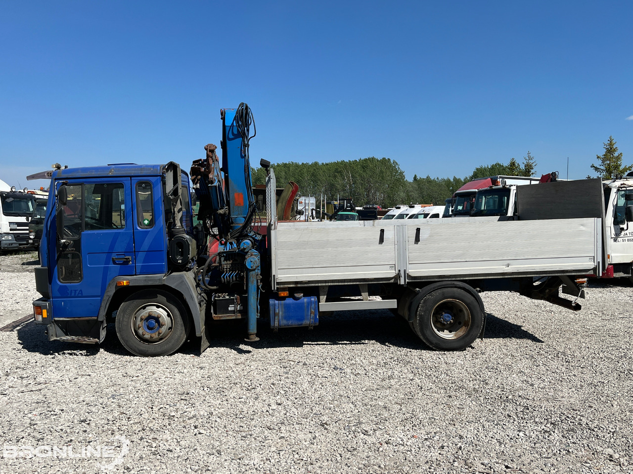 VOLVO FL611 + Palfinger PK 8200 - Φορτηγό με ανοιχτή καρότσα, Φορτηγό με γερανό: φωτογραφία 2 VOLVO FL611 + Palfinger PK 8200 - Φορτηγό με ανοιχτή καρότσα, Φορτηγό με γερανό: φωτογραφία 2