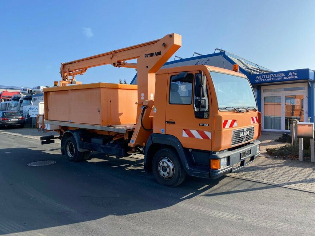MAN 8.113 Steiger Hubarbeitsbühne Ruthmann - Φορτηγό με εναέρια πλατφόρμα, Ελαφρύ επαγγελματικό: φωτογραφία 2 MAN 8.113 Steiger Hubarbeitsbühne Ruthmann - Φορτηγό με εναέρια πλατφόρμα, Ελαφρύ επαγγελματικό: φωτογραφία 2