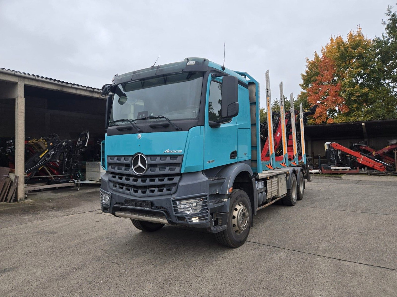 Mercedes-Benz Arocs 2651 Holztransporter Blatt Blatt Kran - Φορτηγό ξυλείας, Φορτηγό με γερανό: φωτογραφία 2 Mercedes-Benz Arocs 2651 Holztransporter Blatt Blatt Kran - Φορτηγό ξυλείας, Φορτηγό με γερανό: φωτογραφία 2