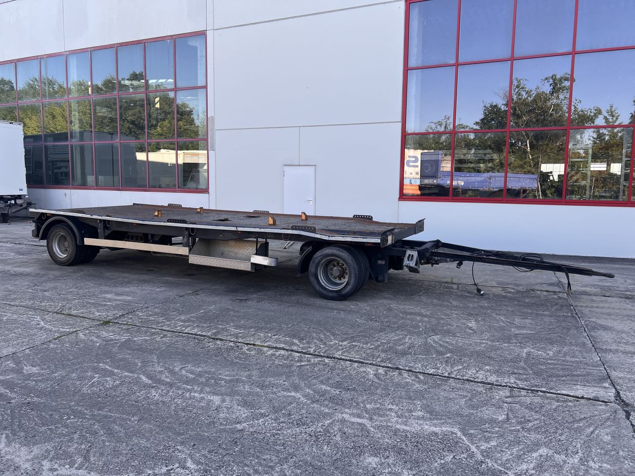 Dinkel DAC 18000  2 Achs Kombi- Anhänger für Abroll- oder Absetzmulden oder Tieflader - Ρυμούλκα μεταφοράς εμπορευματοκιβωτίων/ Κινητό αμάξωμα: φωτογραφία 1 Dinkel DAC 18000  2 Achs Kombi- Anhänger für Abroll- oder Absetzmulden oder Tieflader - Ρυμούλκα μεταφοράς εμπορευματοκιβωτίων/ Κινητό αμάξωμα: φωτογραφία 1